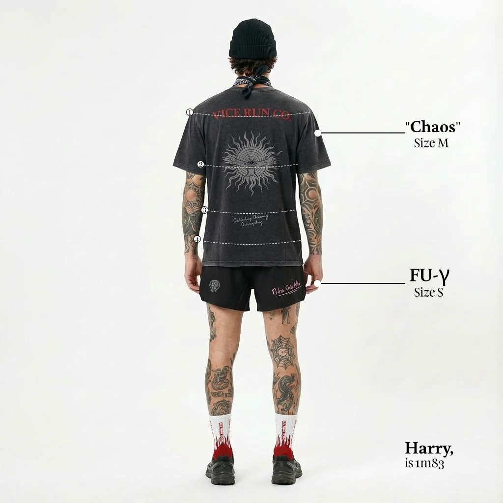"Chaos" Inferno Black Tee